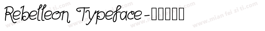 Rebelleon Typeface字体转换